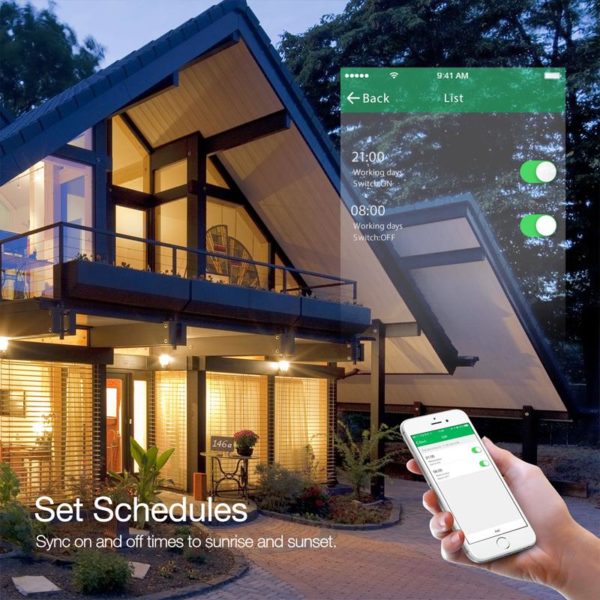 Fehér érintőgombos dimmer kapcsoló - WIFI-vel, smart home rendszerekhez (WS-EU-DW) - Image 4