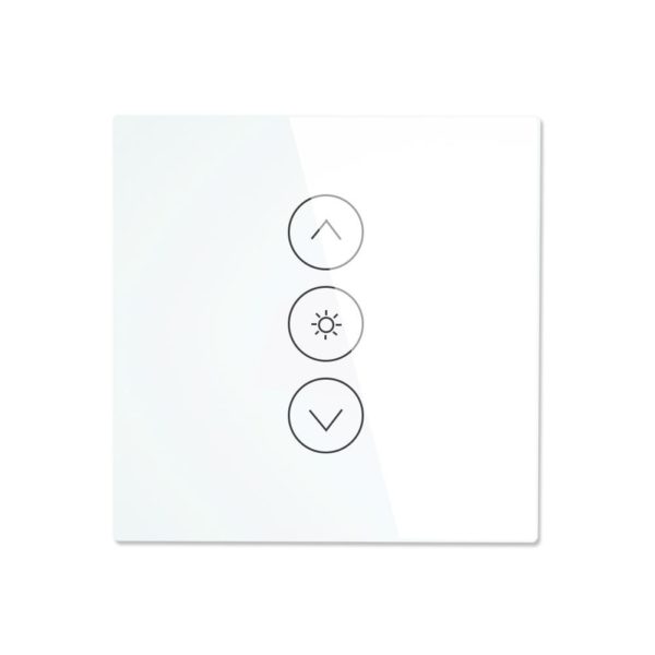 Fehér érintőgombos dimmer kapcsoló - WIFI-vel, smart home rendszerekhez (WS-EU-DW)